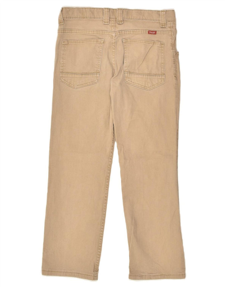 WRANGLER Girls Husky Straight Jeans 11-12 Years W30 L25  Beige Cotton | Vintage Wrangler | Thrift | Second-Hand Wrangler | Used Clothing | Messina Hembry 