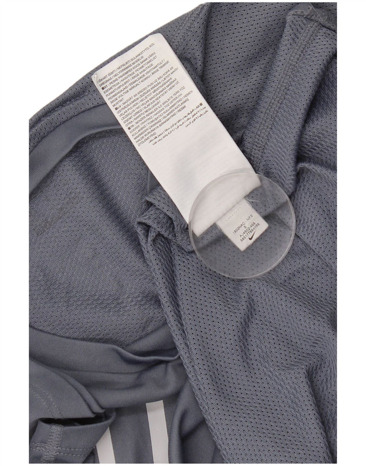 Nike Running Grafisk T-Shirt Top Lille Grå Colourblock Polyester