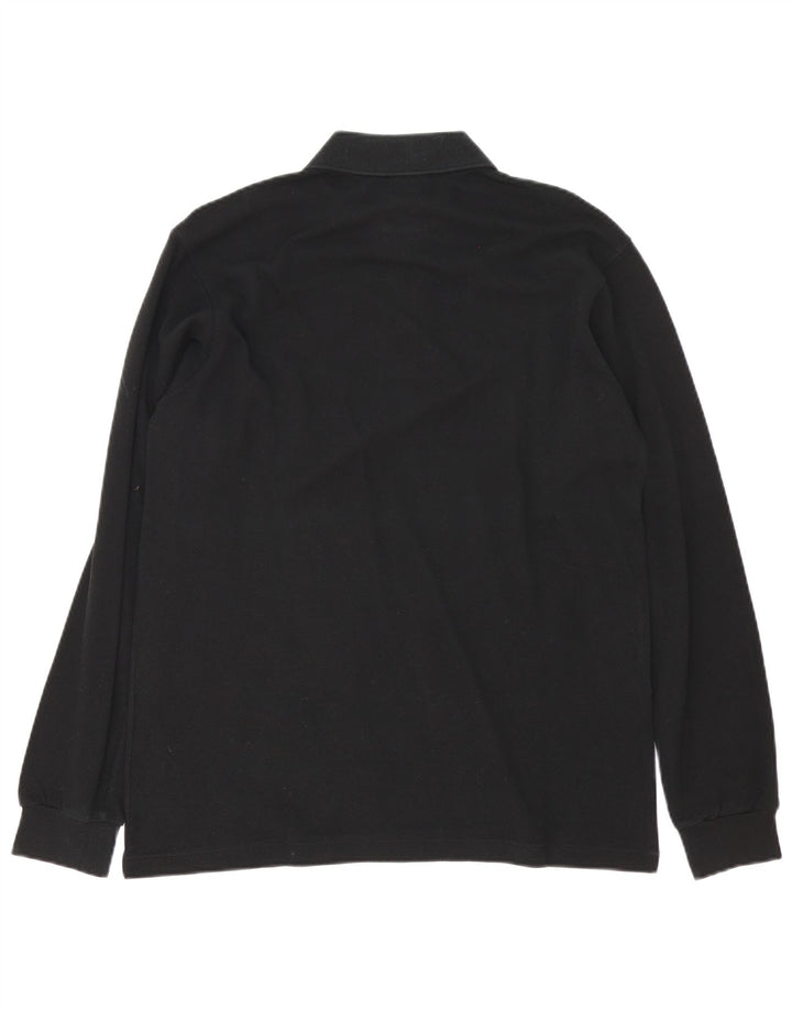 Lacoste Langærmet Polo Shirt til mænd Størrelse 4 Medium Sort Bomuld