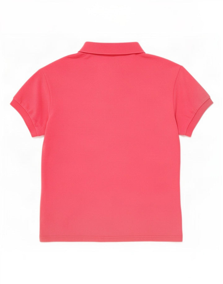 Lacoste Womens Polo Shirt Size 40 Medium Pink Cotton