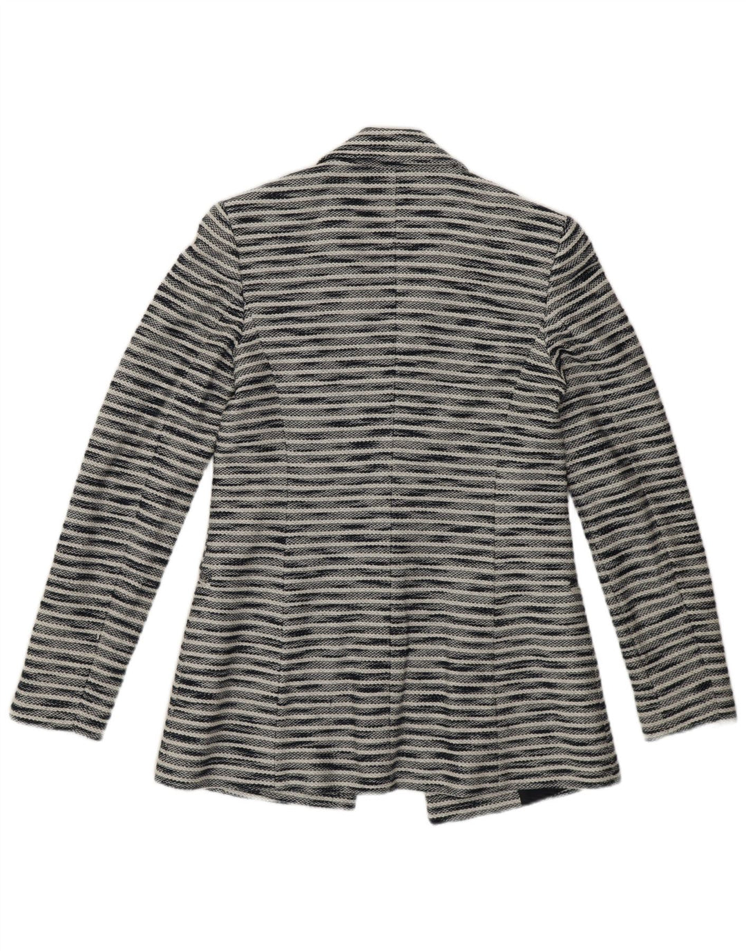 Massimo Dutti Dame Blazer Jakke EU 34 2XS Marineblå Flecked Bomuld