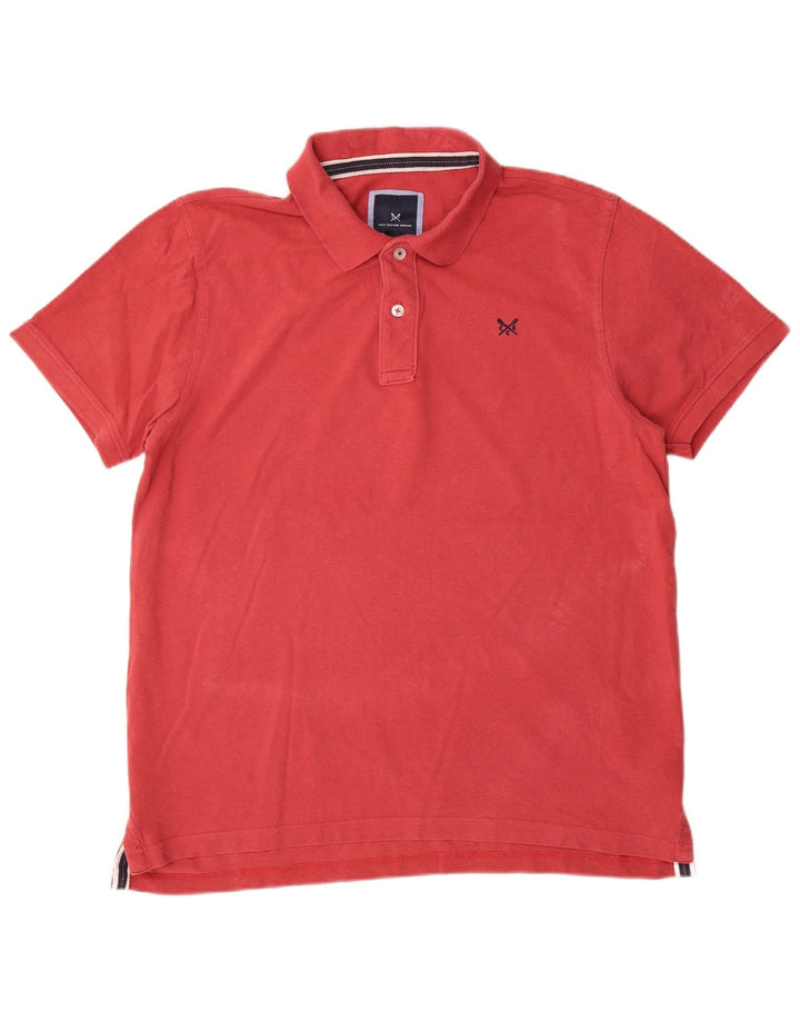 Crew Clothing Mens Polo Shirt Large Red Cotton