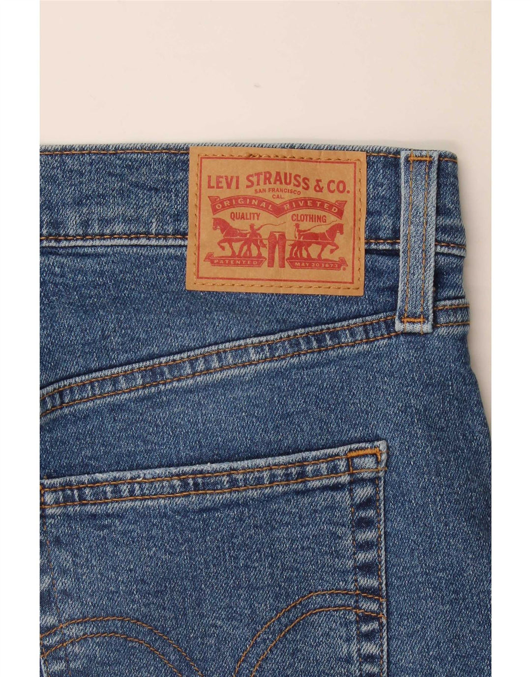 Levi's Womens High Rise Tapered Jeans W32 L29 Blue