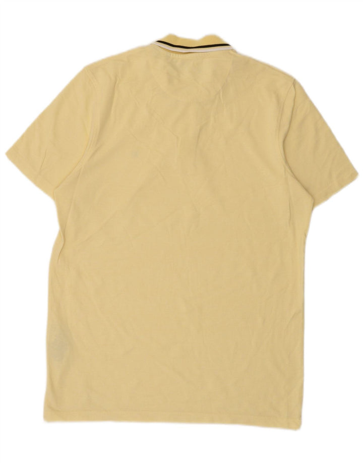 Jack & Jones Mens Polo Shirt Medium Yellow Cotton