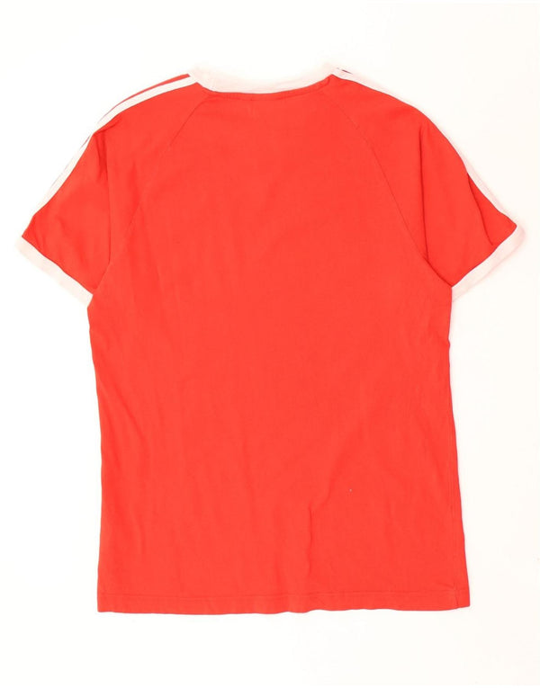 Adidas Herre T-Shirt Top Stor Rød Bomuld