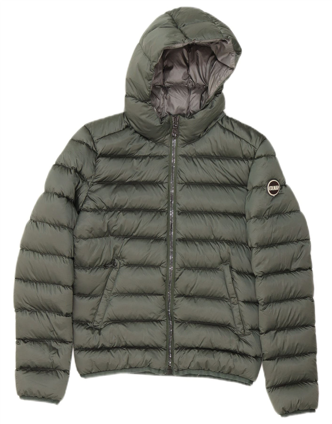 Colmar Womens Hooded Padded Jacket IT 40 Small Green Polyester