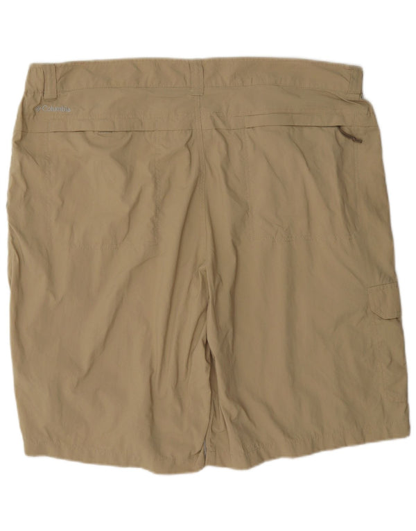 Columbia Mens Omni-Shade Cargo Shorts W40 XL Bege Nylon