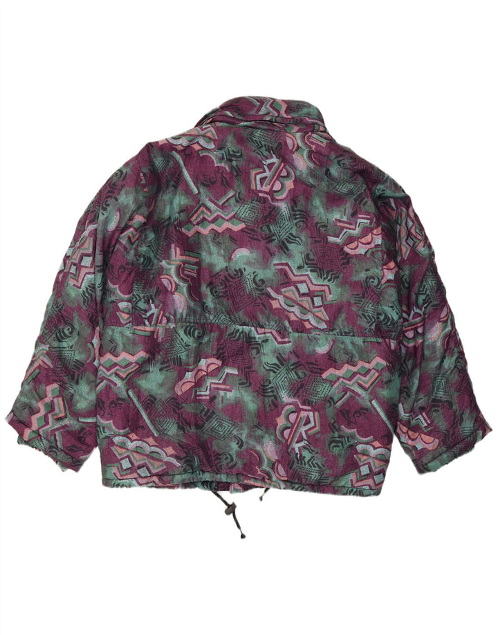 Brugi Herren-Windbreakerjacke mit abstraktem Muster, UK 42, XL, mehrfarbig