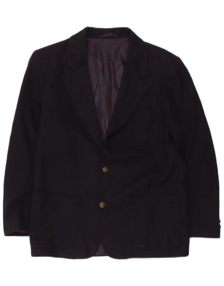 Henry Cottons Boys 2 Button Blazer Jacket 14-15 Years Navy Blue Wool