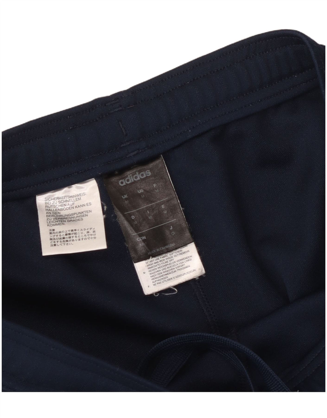 Adidas Mens Climalite Tracksuit Trousers Medium  Navy Blue Polyester