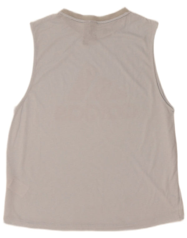 Canotta grafica da donna Adidas UK 12/14 Poliestere blu medio