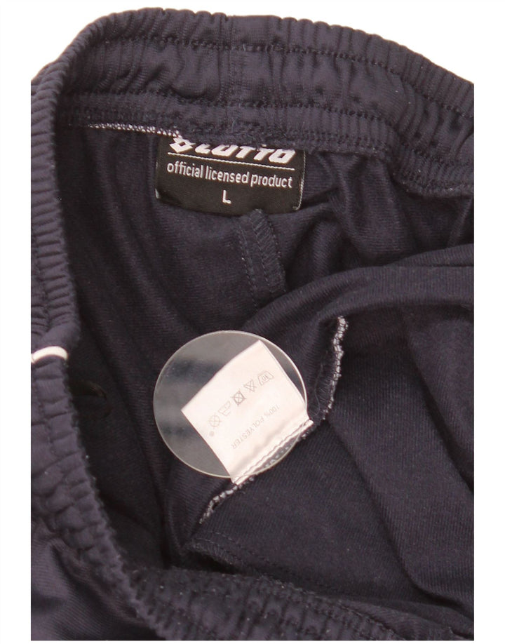 Lotto Mens Tracksuit Trousers Large  Navy Blue Polyester