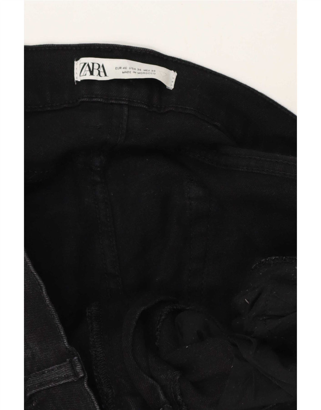 Zara Herre Slim Jeans EU 46 XL W36 L30 Sort