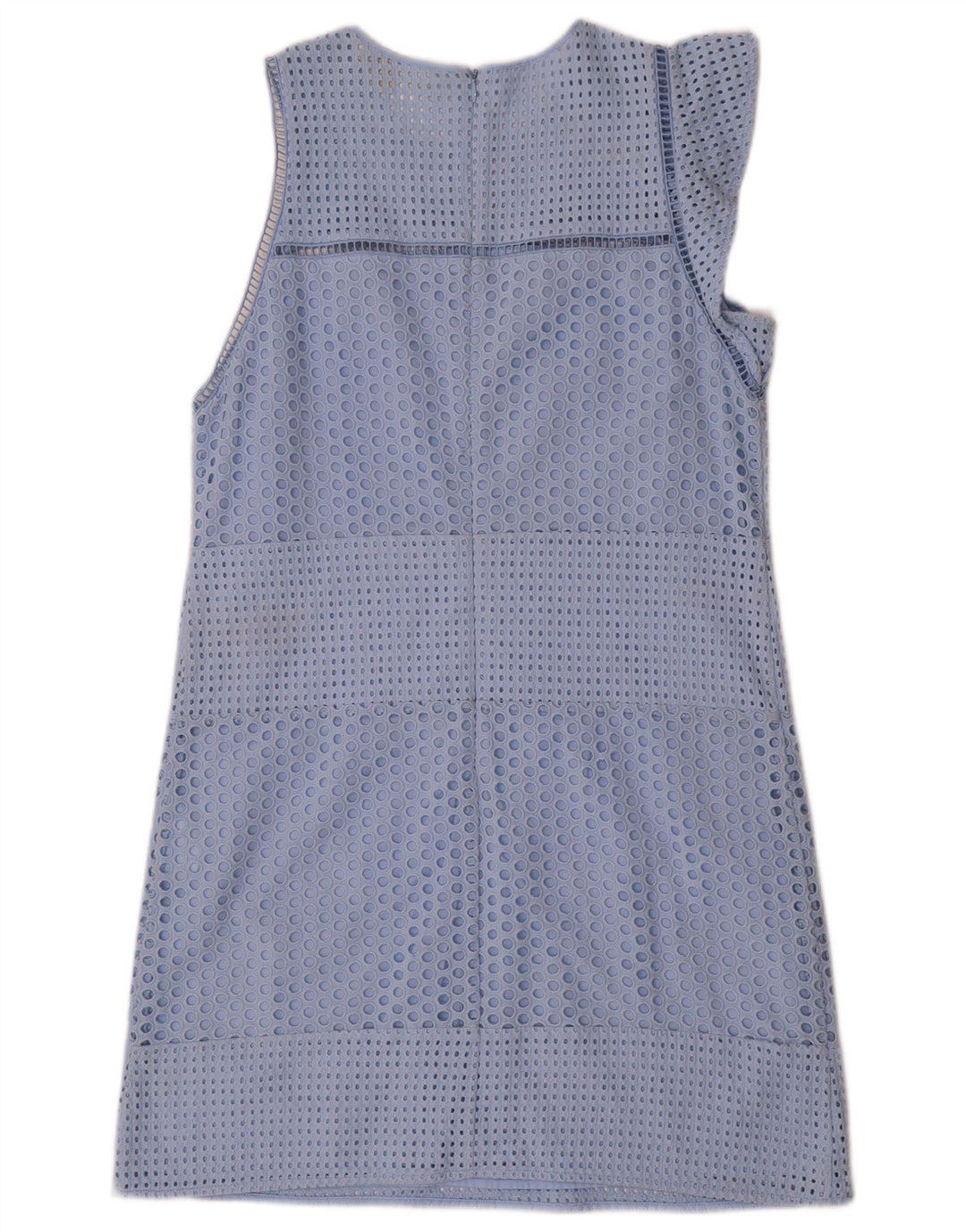 Michael Kors Womens A-Line Dress UK 12 Medium Blue Cotton