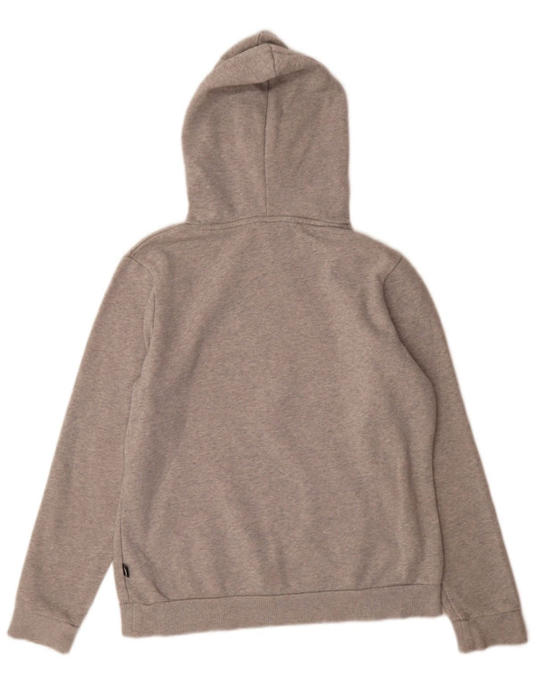 Puma Graphic Hoodie Jumper UK 14 Medium Grey Bomuld