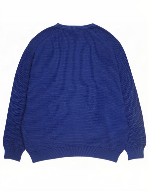 Marks & Spencer Mens Regular Fit Boat Neck Jumper Sweater 2XL Navy Blue