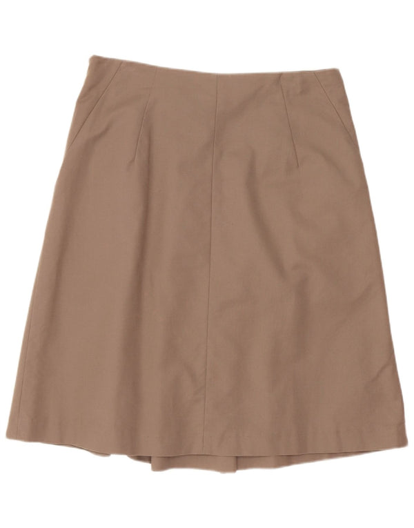 Женская юбка-миди Zara UK 12 Medium W28 Бежевый хлопок