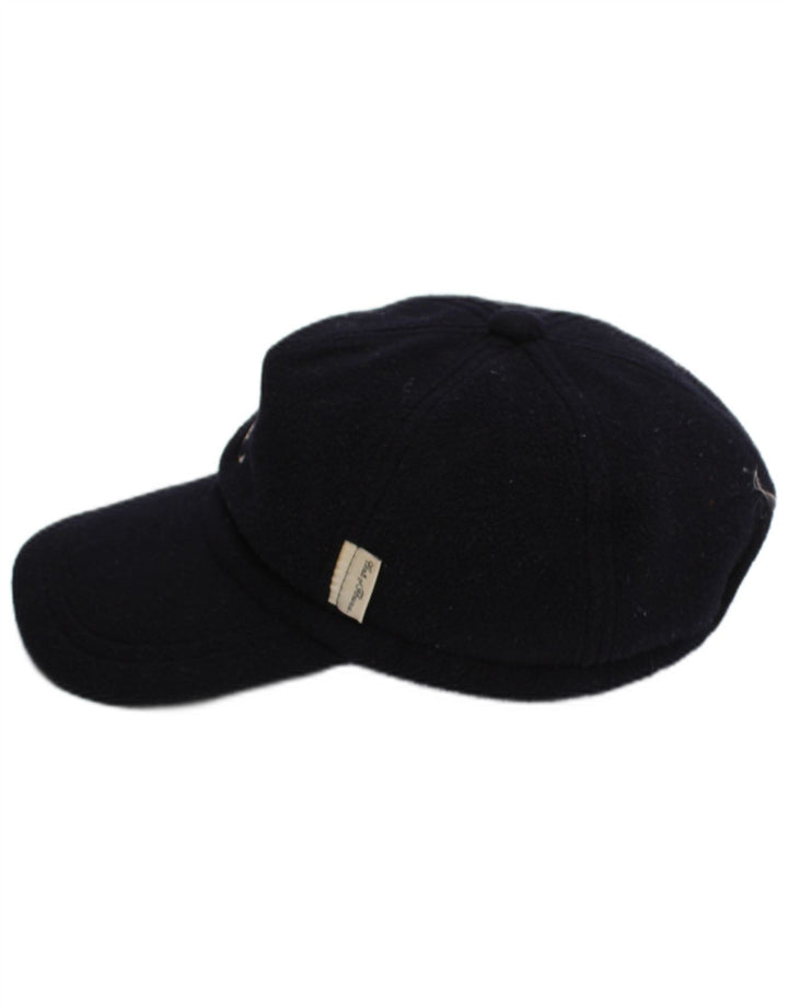 Conte of Florence Mens Ear Flap Fleece Baseball Cap Medium Black Polyester