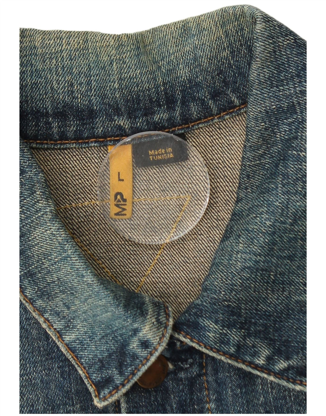 MELTIN' POT Mens Denim Jacket UK 40 Large Blue Cotton