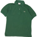 Lacoste Herren-Poloshirt, Größe 3, klein, grüne Baumwolle