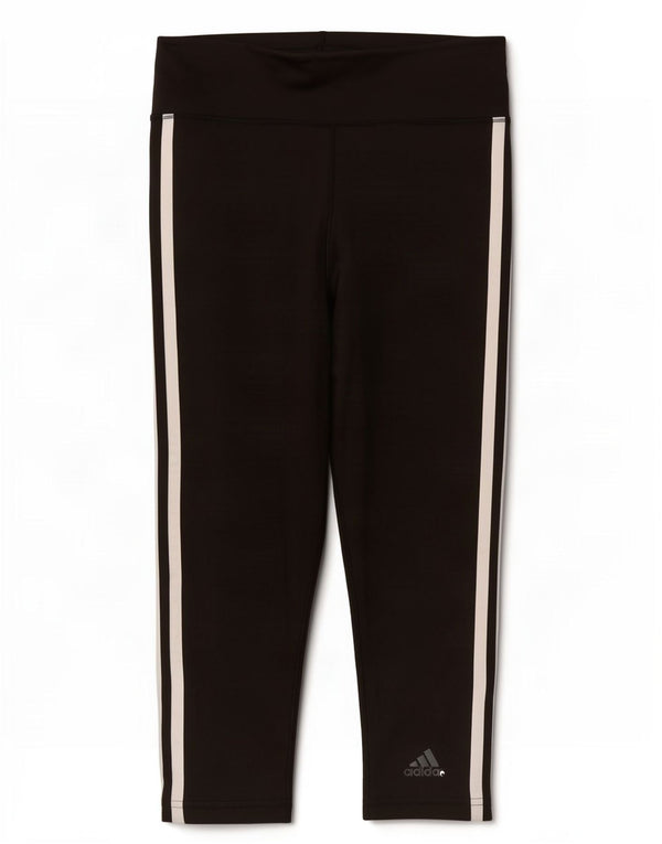 Женские леггинсы-капри Adidas Climalite UK 4/6 XS, черный полиэстер
