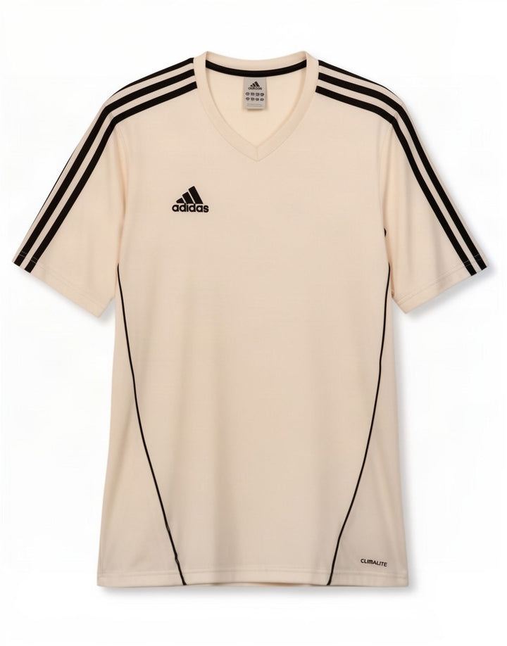 Adidas Mens Climalite Camiseta Top Medio Blanco Poliéster