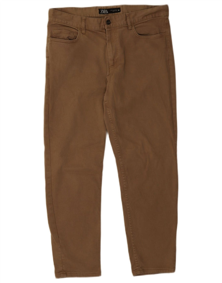 Zara Mens Slim Jeans EU 44 Large W34 L28 Beige