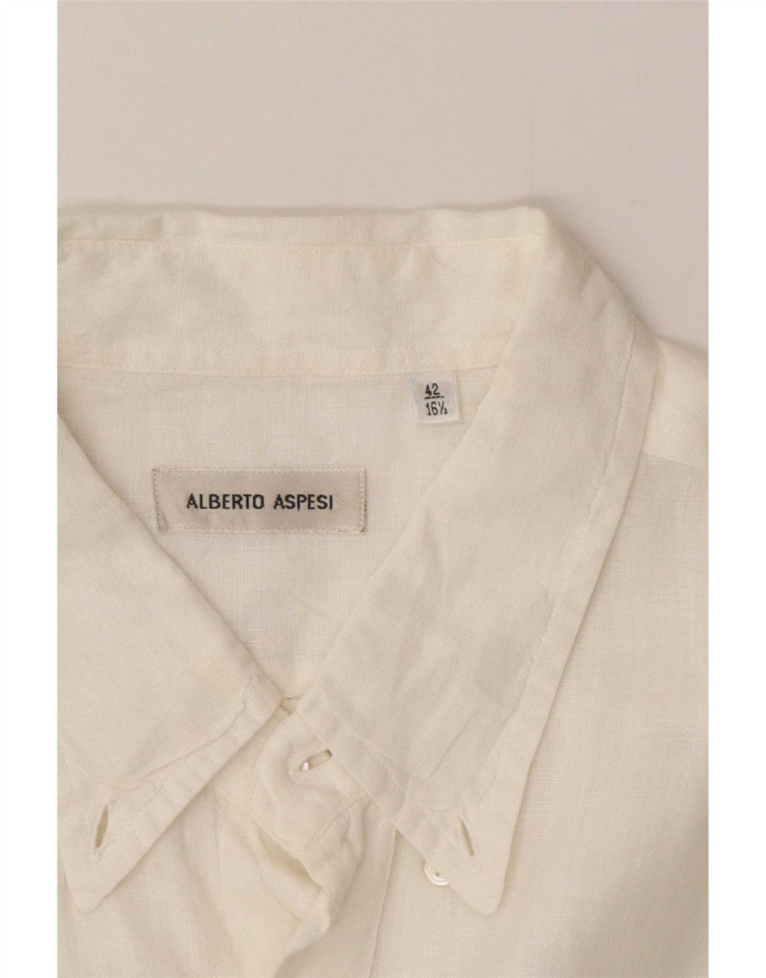 Alberto Aspesi Chemise Homme Taille 42 16 1/2 Large Blanc