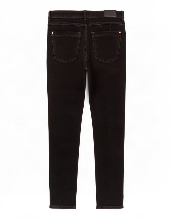 Marks & Spencer Womens Skinny Jeans UK 12 Medium W30 L26 Black Cotton