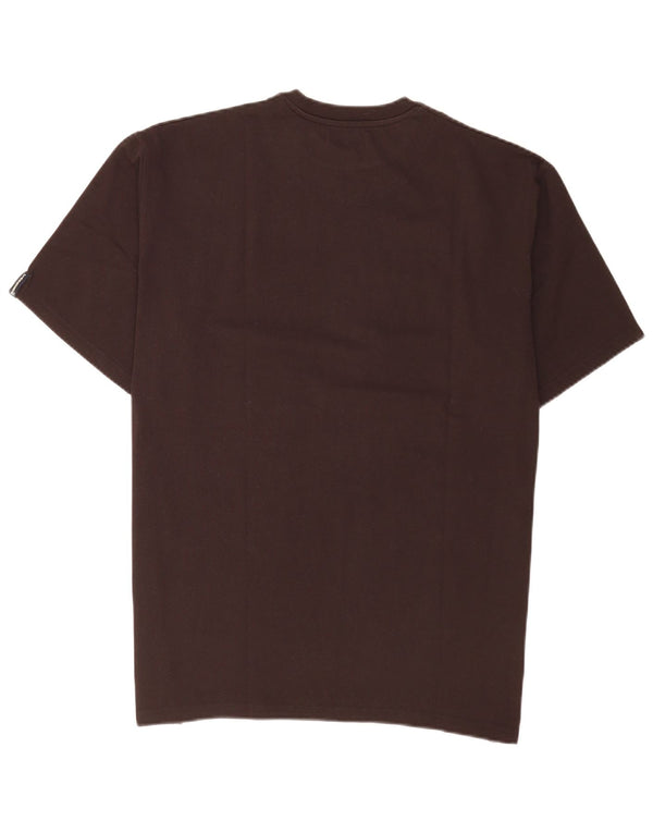 Carrera Mens Graphic T-Shirt Top XL Brown Cotton