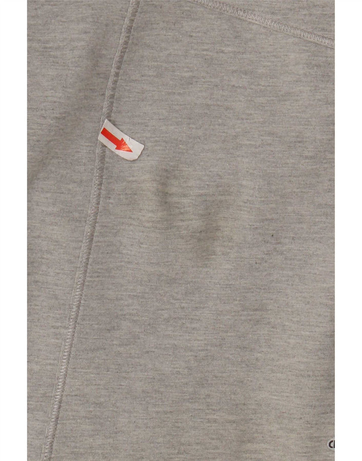 Adidas Womens Tracksuit Top Jacket UK 10 Small Grey Cotton