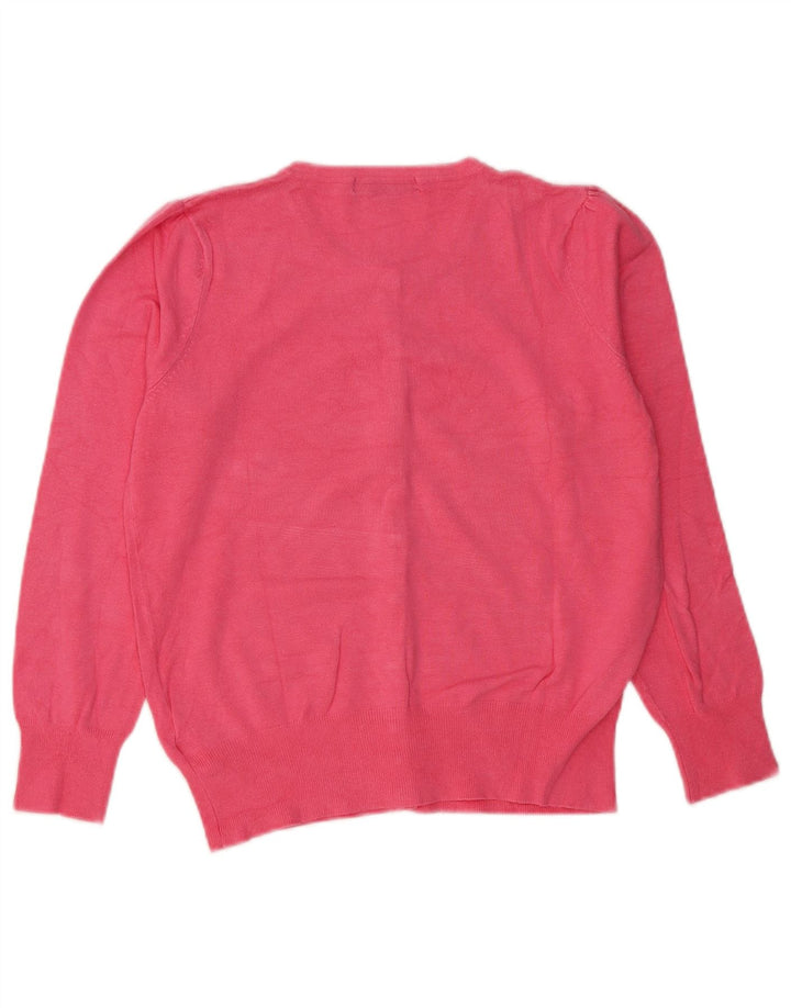 Marks & Spencer Womens Cardigan Sweater UK 12 Medium Pink Viscose