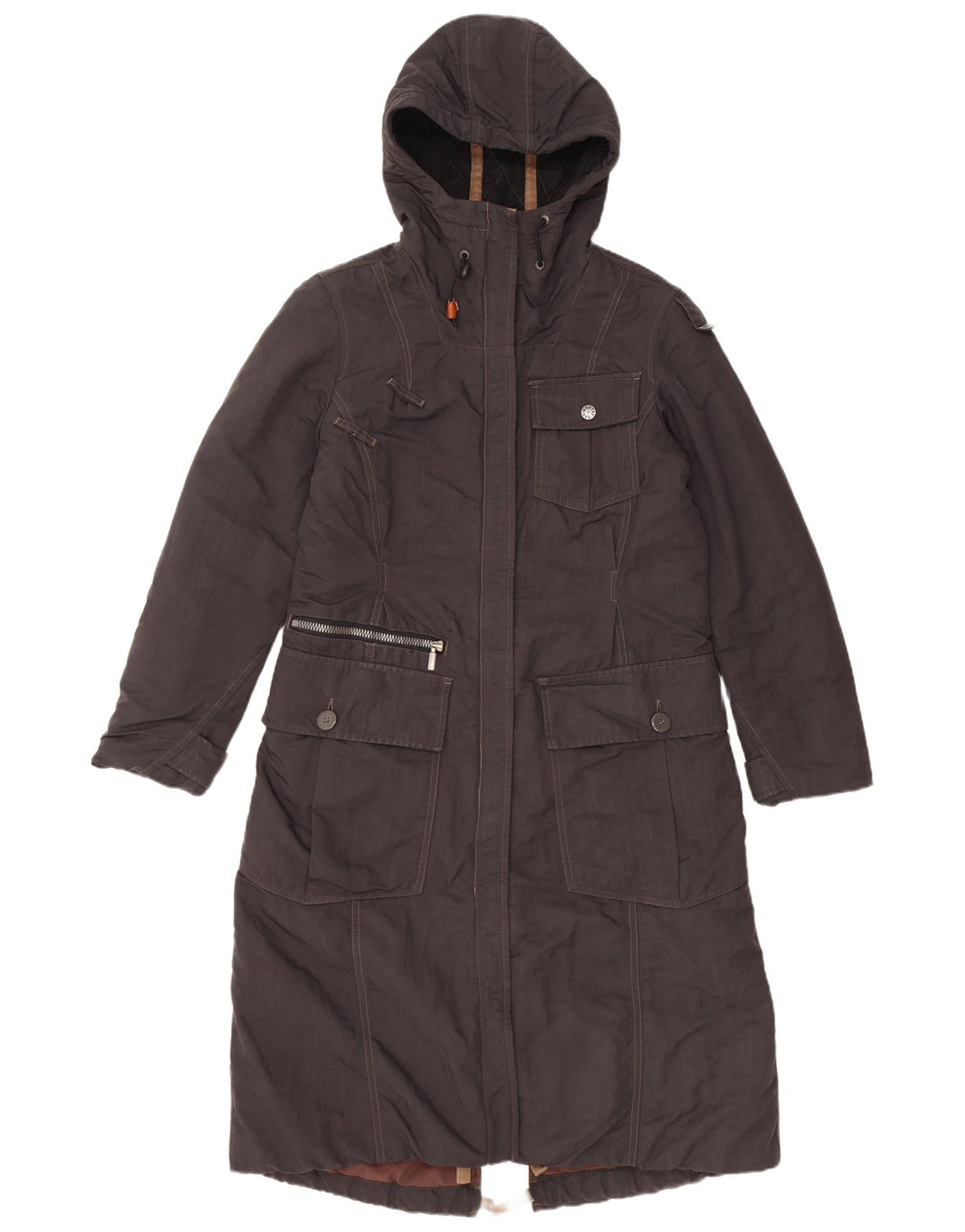 Giacca parka oversize da donna Murphy & Nye UK 10 piccola nera in poliammide
