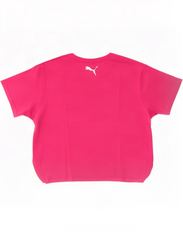 Puma Girls Crop Grafisk T-shirt top 13-14 år Pink Colourblock Bomuld