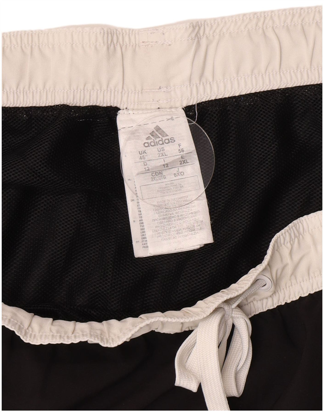 Adidas Mens Sport Shorts 3XL  Black Colourblock Polyester