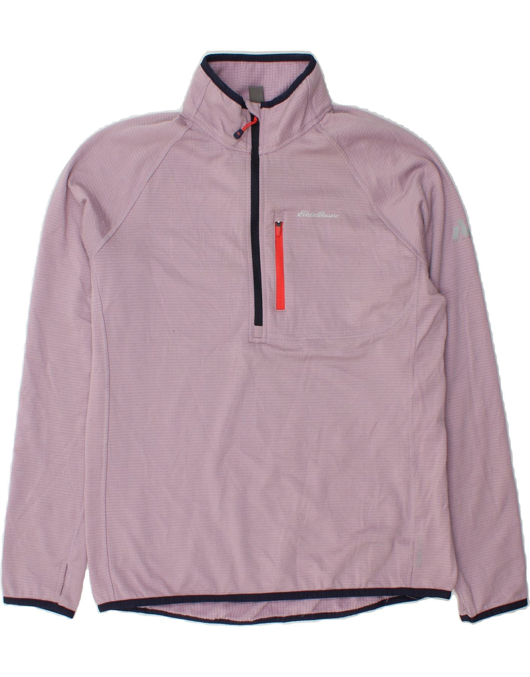 EDDIE BAUER Womens Zip Neck Pullover Tracksuit Top UK 16 Large Purple Vintage Eddie Bauer and Second-Hand Eddie Bauer from Messina Hembry 