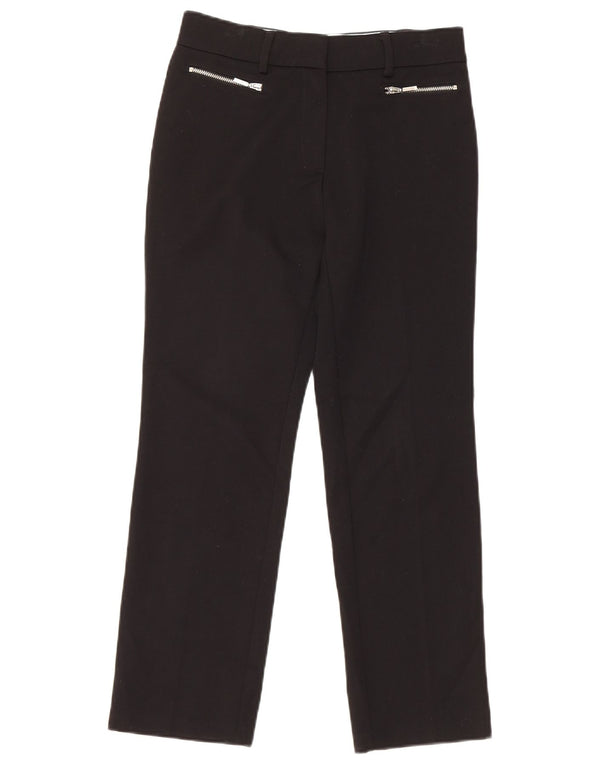 Marks & Spencer Damen-Hose, kurz geschnitten, UK 8, Größe S, W26, L25, Schwarz, Polyester