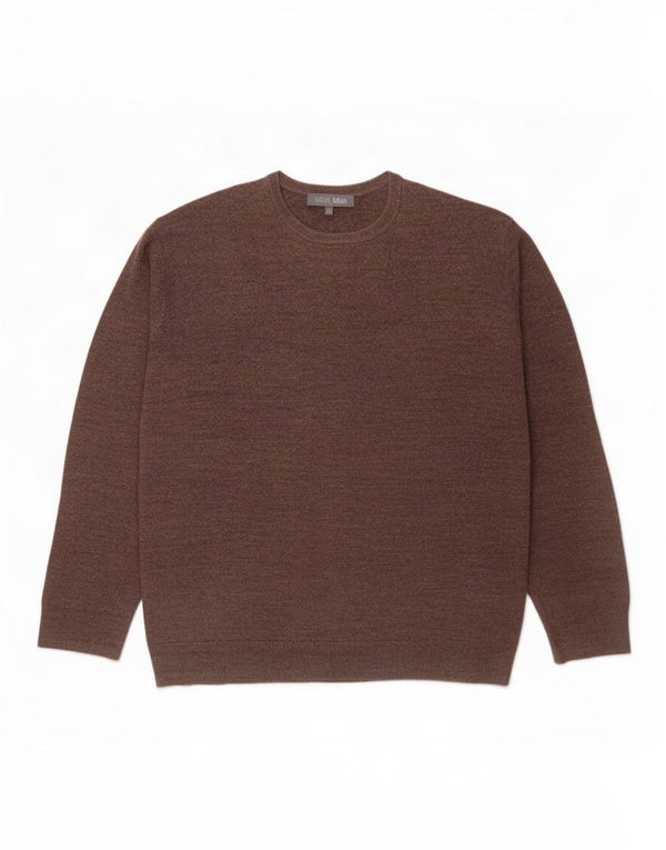 Maglione maglione girocollo da uomo Marks & Spencer 2XL acrilico marrone