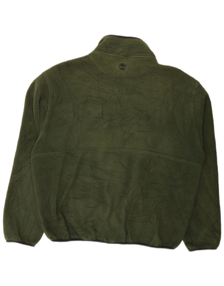 Jaqueta de lã masculina Timberland UK 40 poliéster verde grande