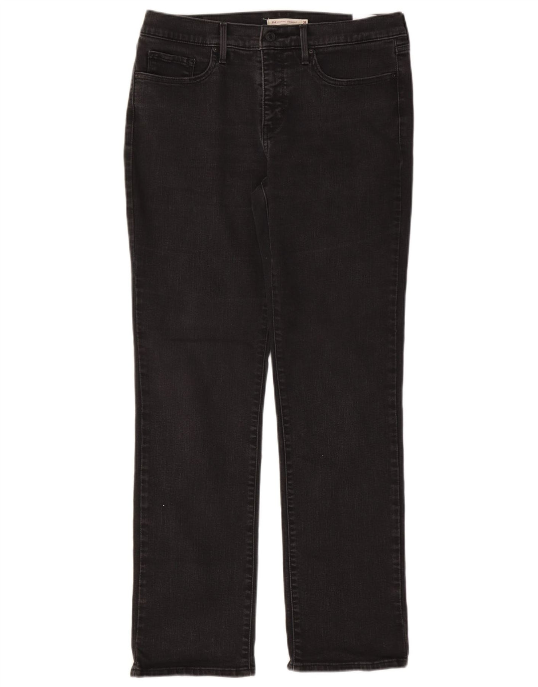 Levi's lige jeans til kvinder W31 L32 sort bomuld