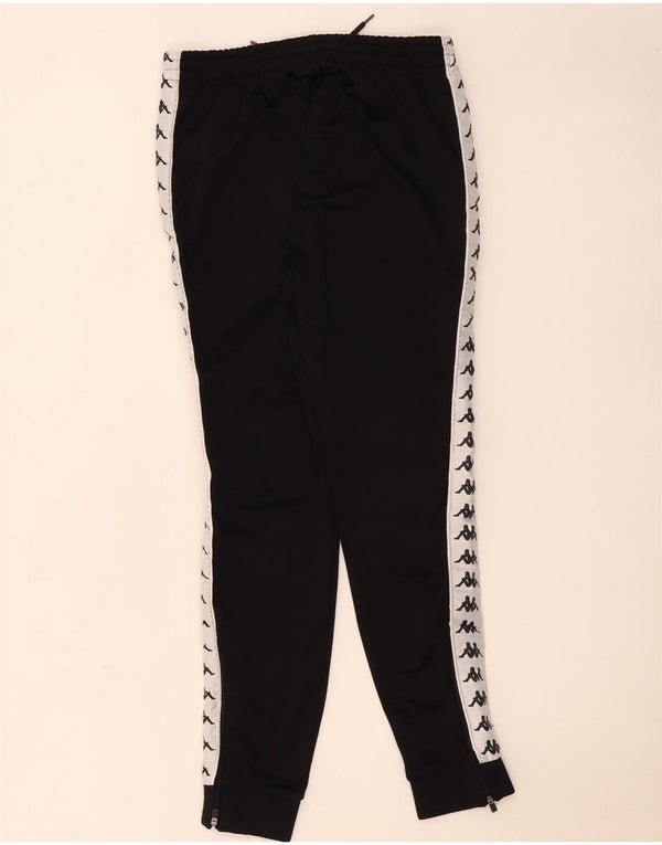 Kappa Mens Graphic Tracksuit Trousers Joggers Medium Black Colourblock