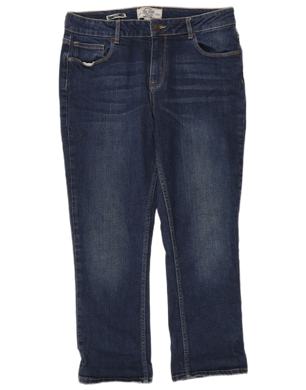 Jeans corti da donna Fat Face UK 12 Medium W30 L24 Cotone blu navy
