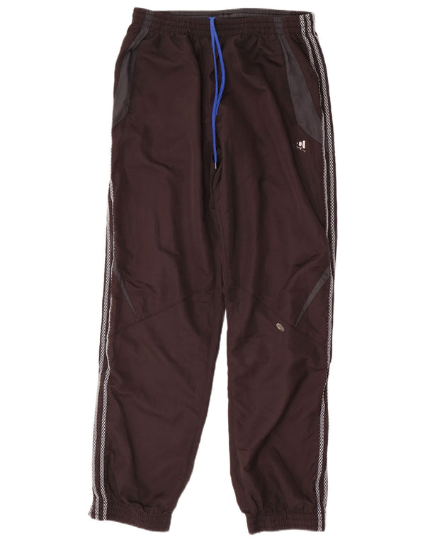 Adidas Mens Tracksuit Trousers Joggers XL Brown Colourblock Polyester