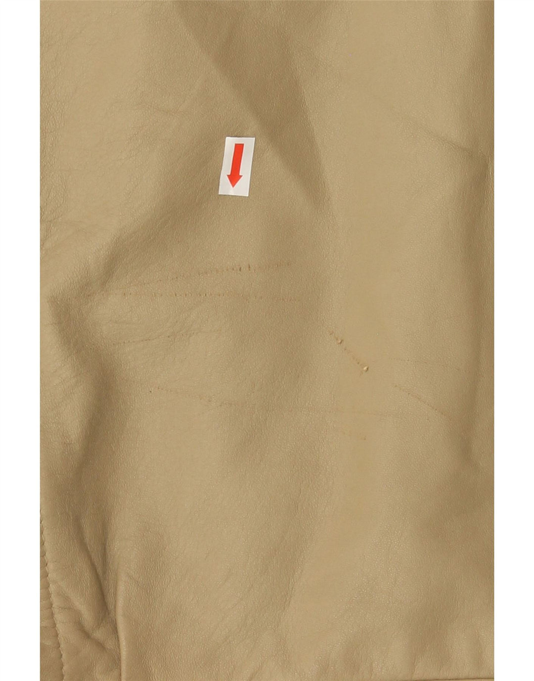 BRECO'S Mens Leather Jacket IT 48 Medium Beige Leather Vintage Breco's and Second-Hand Breco's from Messina Hembry 