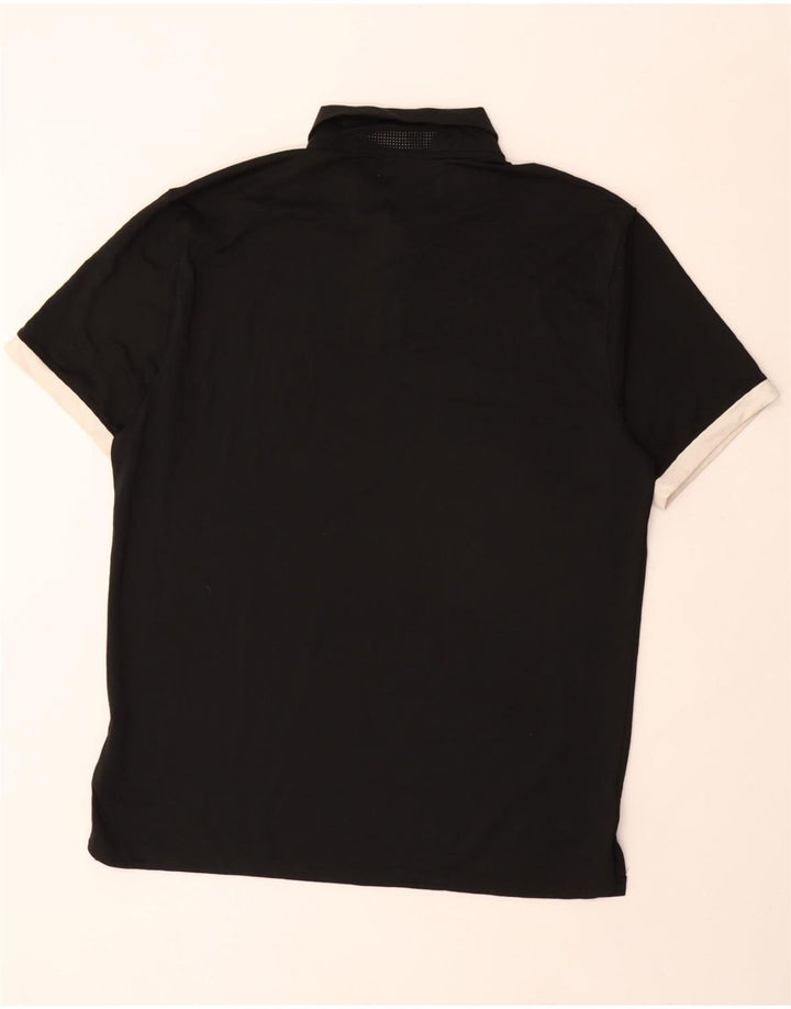 NIKE Mens Dri Fit Polo Shirt Medium Black Polyester