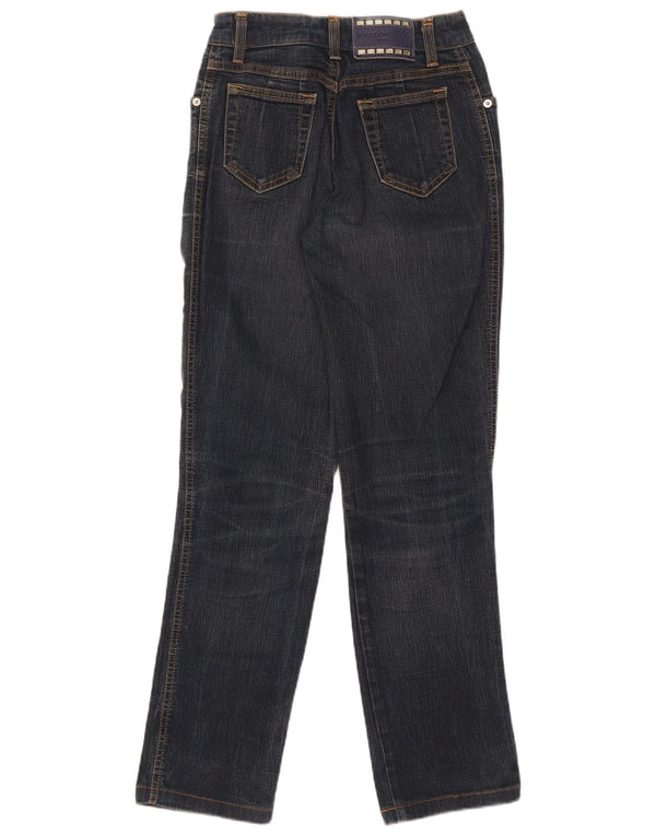 Roccobarocco Damen Straight Jeans W28 L29 Marineblaue Baumwolle