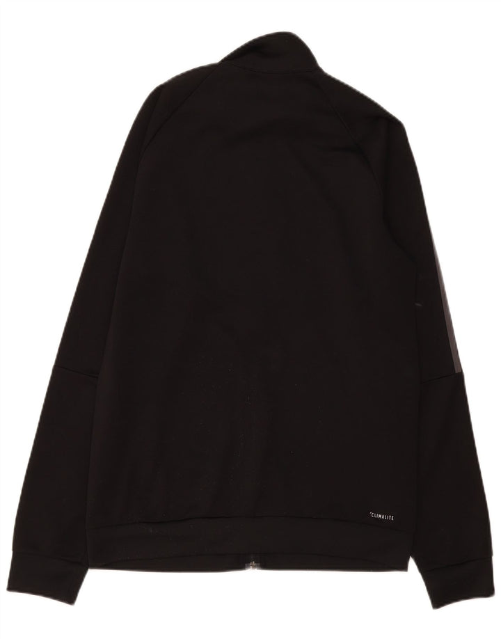 Adidas Herren Climalite Trainingsanzug Top Jacke UK 40/42 Medium Schwarz Polyester