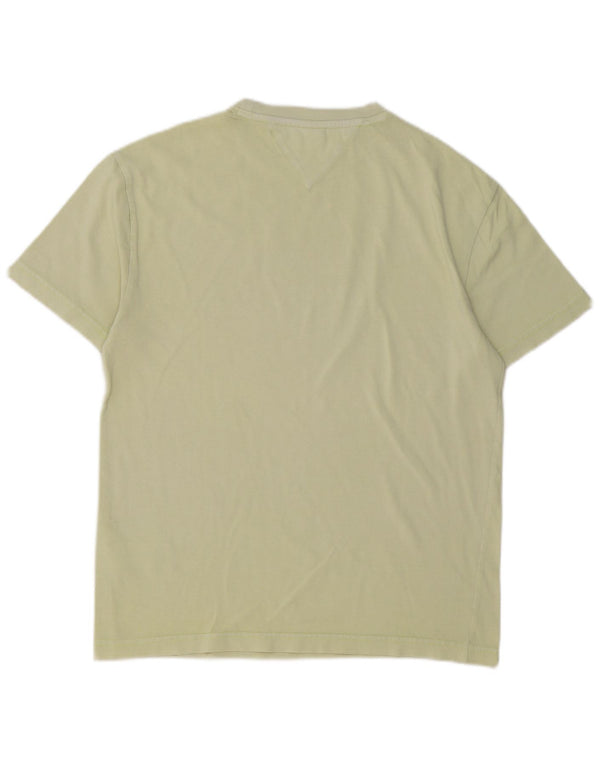 T-shirt grafica da uomo Tommy Hilfiger Top piccola in cotone verde