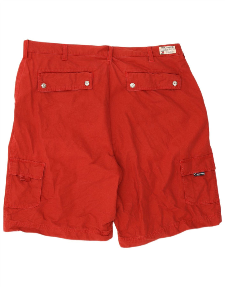 Tommy Hilfiger Mens Cargo Shorts W40 XL Red Cotton
