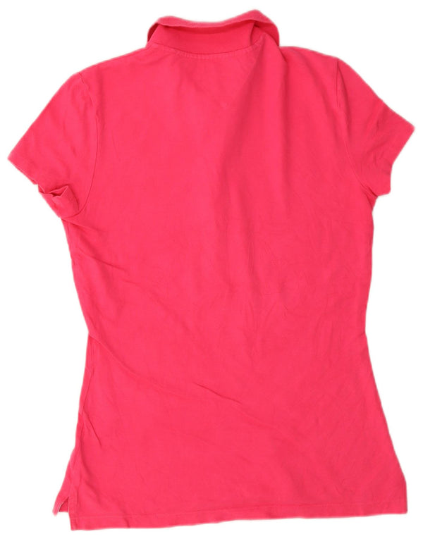 Tommy Hilfiger γυναικείο μπλουζάκι πόλο UK 10 Small Pink